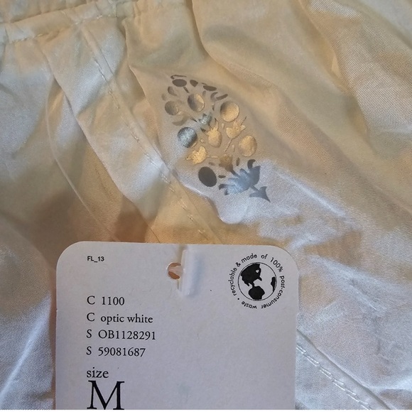 NWT Free People Movement The Way Home Shorts •Optic White •Medium - Picture 6 of 6